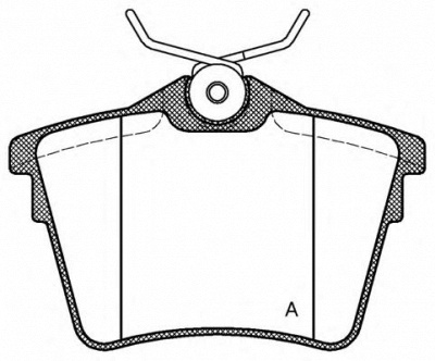 OPEN PARTS bpa110300 -  Комплект тормозных колодок, дисковый тормоз
